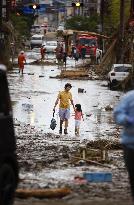 Torrential rain triggers massive flooding in southwestern Japan