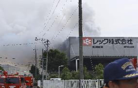 4 missing after warehouse fire in central Japan