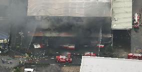 4 missing after warehouse fire in central Japan