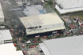 4 missing after warehouse fire in central Japan