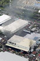 4 missing after warehouse fire in central Japan