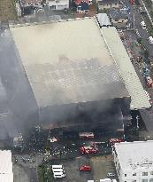 4 missing after warehouse fire in central Japan