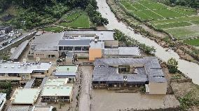 Aftermath of torrential rain in southwestern Japan