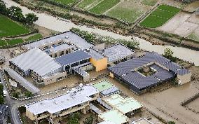 Aftermath of torrential rain in southwestern Japan