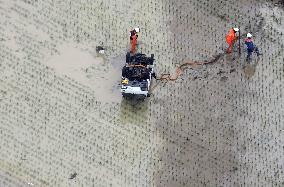 Aftermath of torrential rain in southwestern Japan