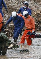 Aftermath of torrential rain in southwestern Japan