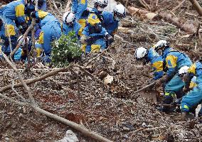 Aftermath of torrential rain in southwestern Japan