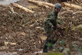 Aftermath of torrential rain in southwestern Japan