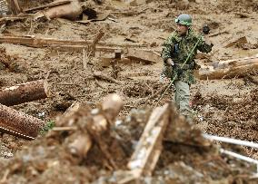 Aftermath of torrential rain in southwestern Japan