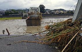 Aftermath of torrential rain in southwestern Japan