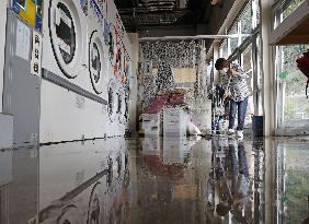 Aftermath of torrential rain in southwestern Japan