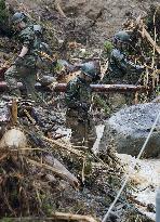 Aftermath of torrential rain in southwestern Japan