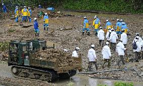 Aftermath of torrential rain in southwestern Japan