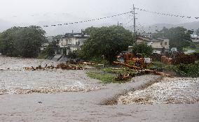 Aftermath of torrential rain in southwestern Japan