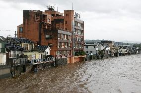 Aftermath of torrential rain in southwestern Japan