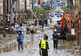 Torrential rain in southwestern Japan