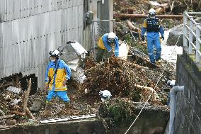 Aftermath of torrential rain in southwestern Japan