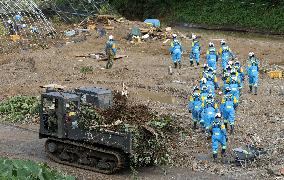 Aftermath of torrential rain in southwestern Japan