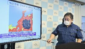 Torrential rain in central Japan