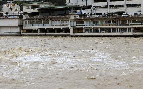 Torrential rain in central Japan