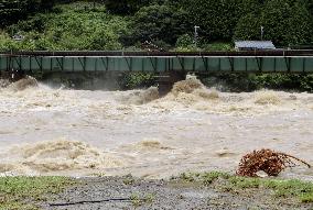 Torrential rain in central Japan