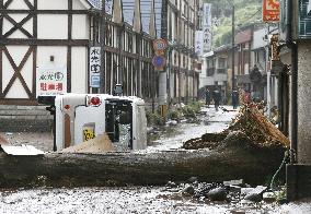 Aftermath of torrential rain in southwestern Japan