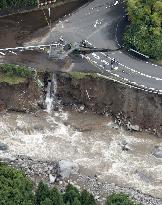 Aftermath of torrential rain in southwestern Japan