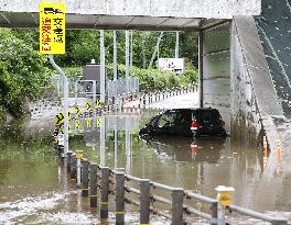 Torrential rain in central Japan