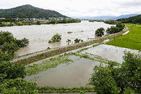 Torrential rain in central Japan