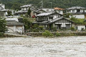 Torrential rain in central Japan