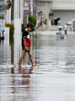 Torrential rain in southwestern Japan