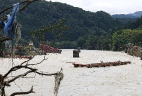 Torrential rain in southwestern Japan