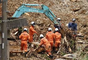 Aftermath of torrential rain in southwestern Japan