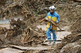 Aftermath of torrential rain in southwestern Japan