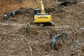 Aftermath of torrential rain in southwestern Japan