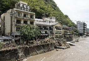 Aftermath of torrential rain in southwestern Japan