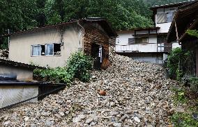 Torrential rain in central Japan