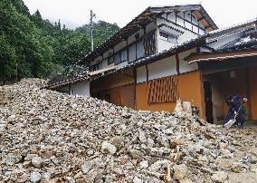 Torrential rain in central Japan