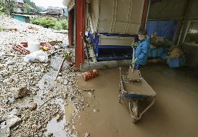 Torrential rain in central Japan