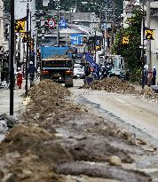 Torrential rain in central Japan