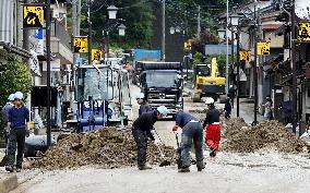 Torrential rain in central Japan