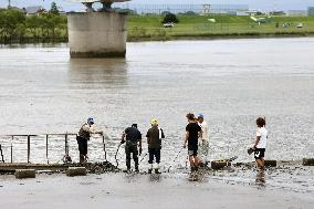 Aftermath of torrential rain in southwestern Japan