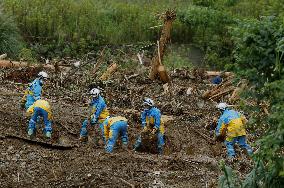 Aftermath of torrential rain in southwestern Japan