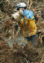 Aftermath of torrential rain in southwestern Japan