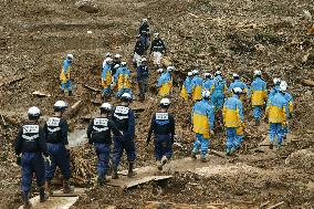 Aftermath of torrential rain in southwestern Japan