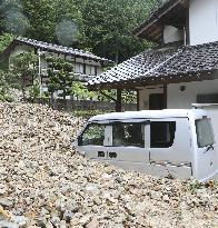 Aftermath of torrential rain in central Japan