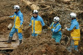 Aftermath of torrential rain in southwestern Japan