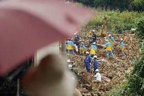 Aftermath of torrential rain in southwestern Japan