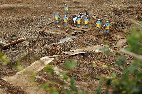 Aftermath of torrential rain in southwestern Japan