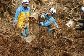 Aftermath of torrential rain in southwestern Japan